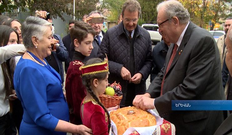 Children with hearing impairment today receive the Prince of the Sovereign Military Order of Malta Fra Matthew Festing