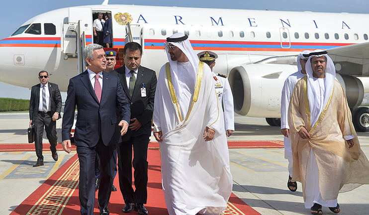 Serzh Sargsyan's first official visit to the United Arab Emirates