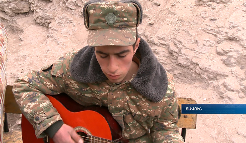 Soldier's song muffles the sound of enemy weapons