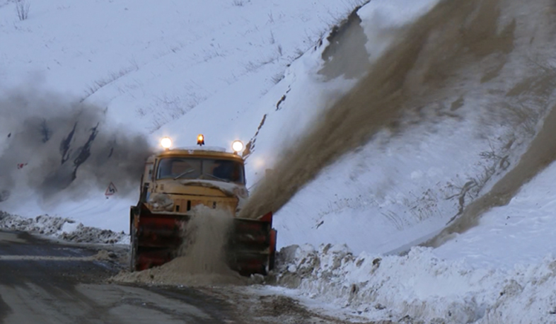 Thanks to those catching snow in the air the road connecting Armenia to Iran always remains passable