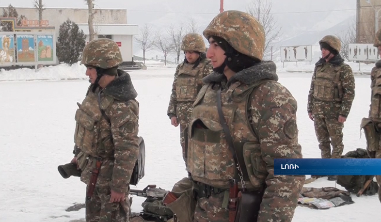 I serve my country... recruits' oath ceremony at Lori military unit