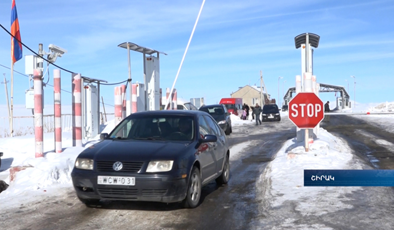 Armenian-Georgian border crossing citizens exempted from 1000 AMD fee