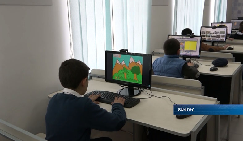 Computer games developed at Dilijan school laboratories