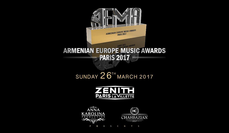 “Armenian Europe Music Awards” մրցանակաբաշխությունը կհեռարձակվի Առաջին ալիքի եթերում