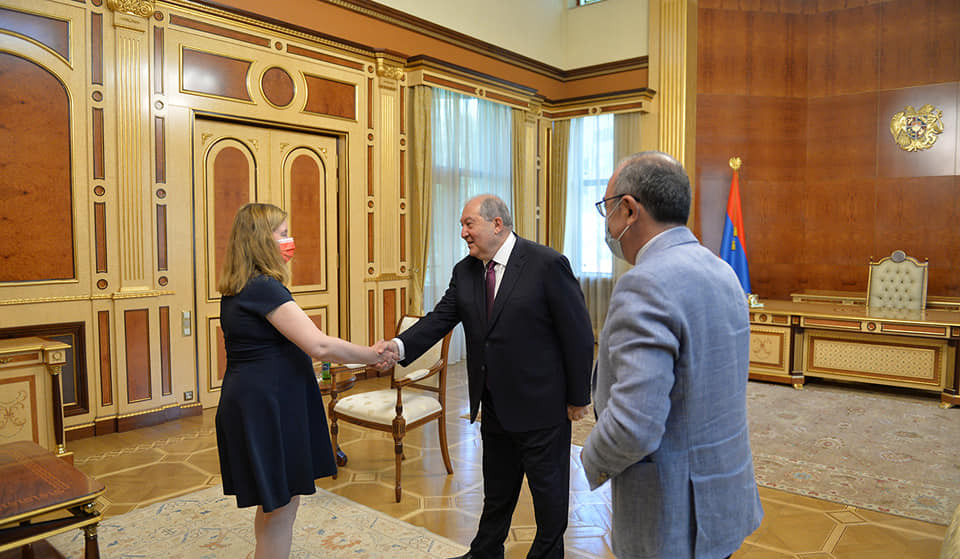 Armenian President hosts MEP Nathalie Loiseau