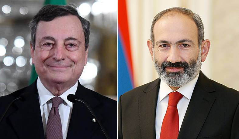 I am sure we will be able to work together on basis of deep friendship that unites Italy and Armenia: Mario Draghi to Nikol Pashinyan