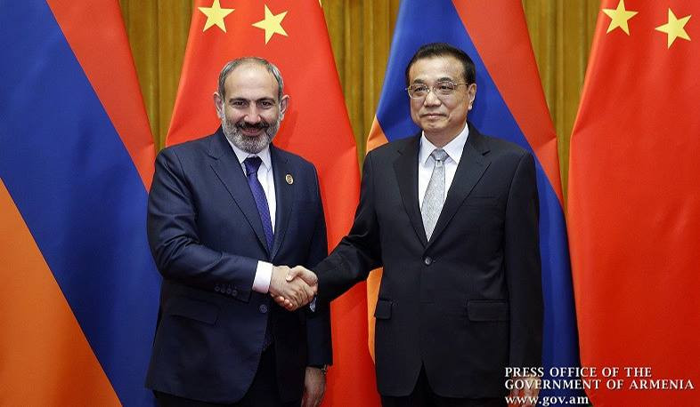 Chinese side is ready to deepen mutually beneficial cooperation with  Armenian side: Prime Minister of China to Nikol Pashinyan