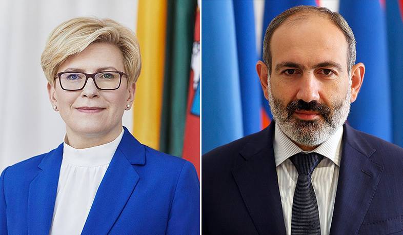 We are determined to continue to strengthen strongest ties and friendship between our peoples: Prime Minister of Lithuania to Nikol Pashinyan