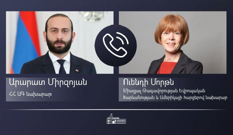 Արարատ Միրզոյանը հեռախոսազրույց է ունեցել ՄԹ Եվրոպական հարևանության և Ամերիկայի հարցերով նախարար Ուենդի Մորթնի հետ