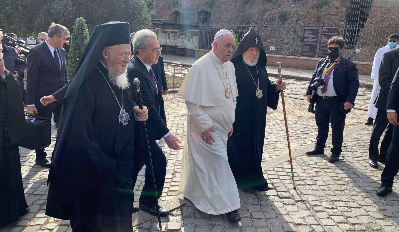 Catholicos of All Armenians conveyed his message to inter-church prayer organized by Sant’Egidio community