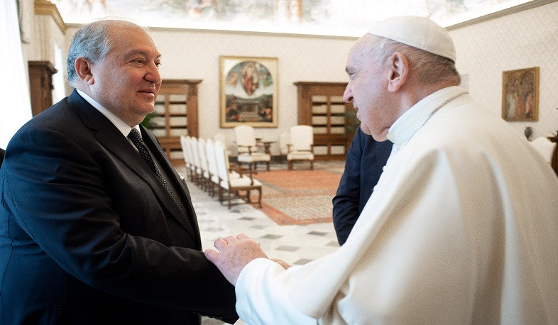 During hard and difficult days for us, Vatican extended hand of solidarity to our country and people: Armen Sarkissian met with Pope