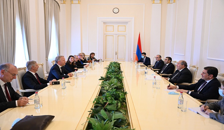 President Armen Sarkissian received a delegation led by the Chairman of the Group of Rapporteurs on Democracy of the Committee of Ministers of the Council of Europe Mårtin Ehnberg