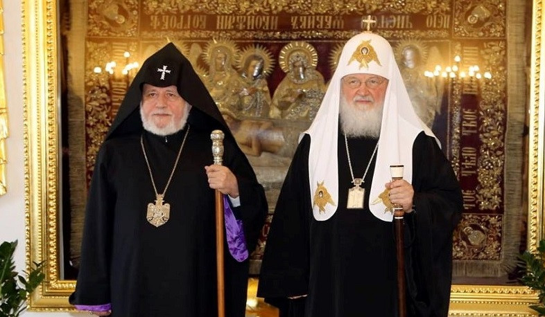 We appreciate your warm attitude towards Armenian Church and Armenian people: Catholicos of All Armenians congratulated Patriarch of Moscow and All Russia