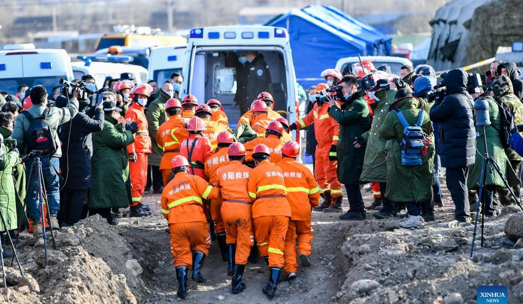 Two trapped miners rescued from flooded coal mine in north China