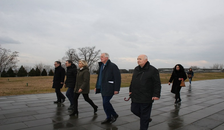 Valérie Pécresse, Head of Ile-de-France Paris region, visited Tsitsernakaberd Armenian Genocide memorial