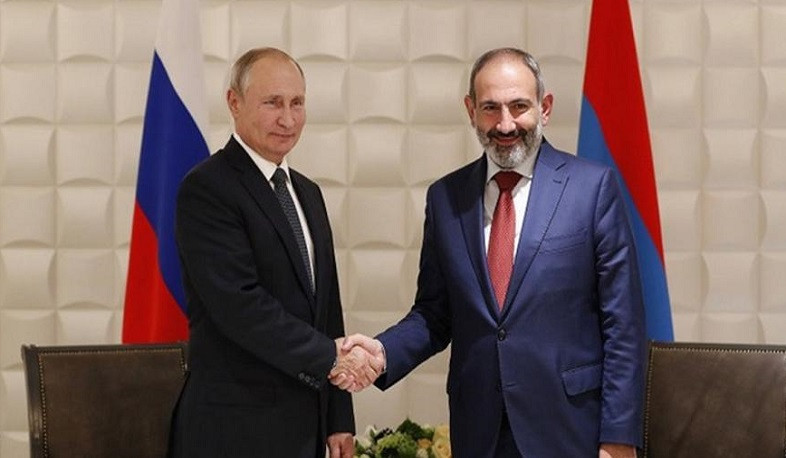 Vladimir Putin sends congratulatory message to Nikol Pashinyan on upcoming holidays