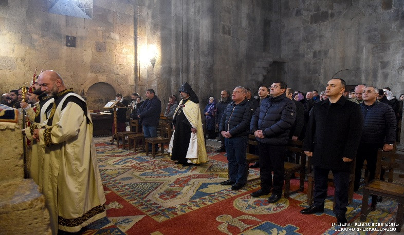 President of Artsakh was present at the Liturgy on occasion of Christmas