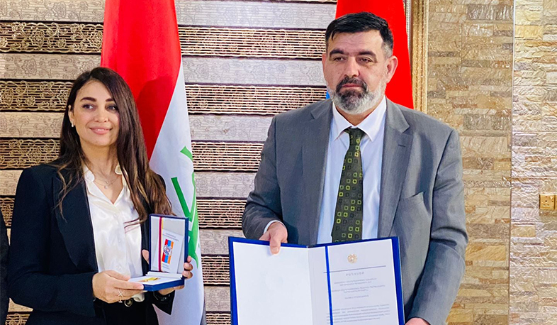 “Gratitude” medal to Head of Armenian-Iraqi inter-parliamentary friendly group Rehan Hanna Ayoubi