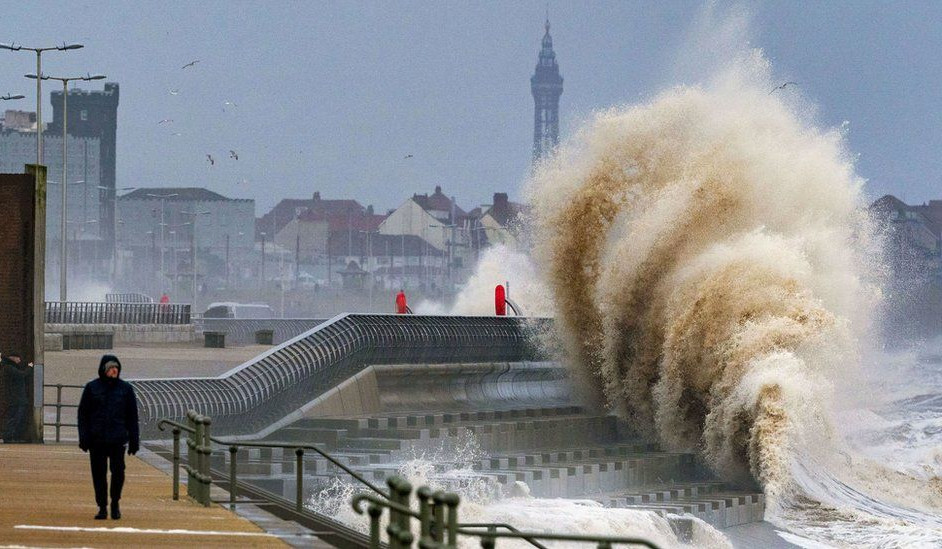 Millions told to stay at home as Storm Eunice hits in UK