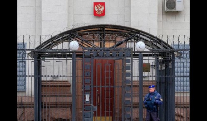 Russian flag taken down at embassy in Ukraine, TASS correspondent says