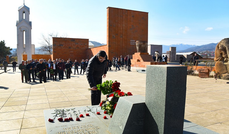 Arayik Harutyunyan paid tribute to memory of victims of Sumgait massacre