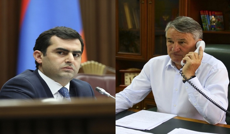 Hakob Arshakyan Has a Telephone Talk with Deputy Speaker of RF FA Federal Council Yury Vorobyov