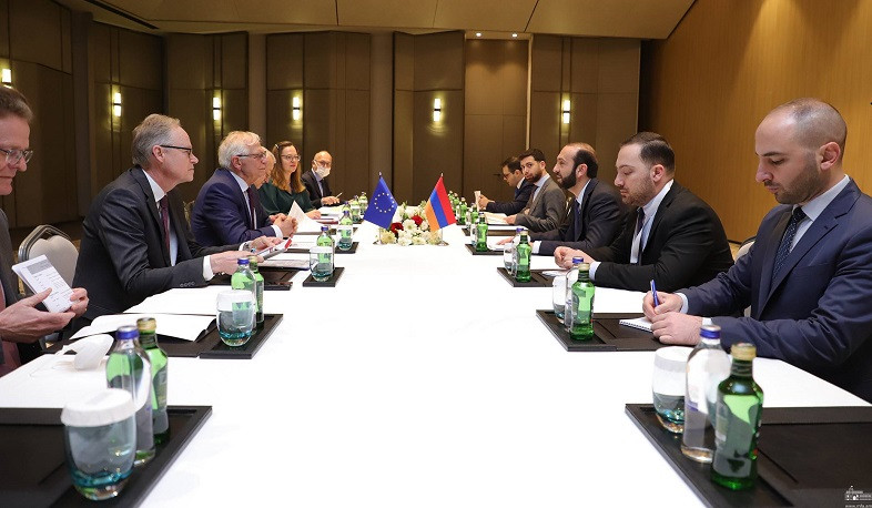 Meeting of the Foreign Minister of Armenia Ararat Mirzoyan with EU High Representative for Foreign Affairs and Security Policy Josep Borrell