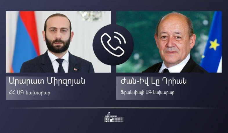 Արարատ Միրզոյանը և Ժան-Իվ Լը Դրիանը քննարկել են խաղաղության պայմանագրի շուրջ ՀՀ-ի և Ադրբեջանի միջև բանակցություններ սկսելուն առնչվող հարցեր