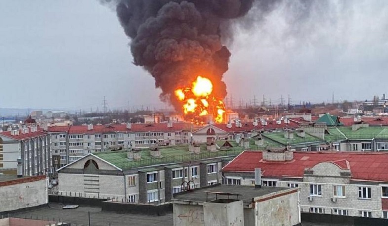 Regional Chief says Ukraine strikes fuel depot in Russian city of Belgorod