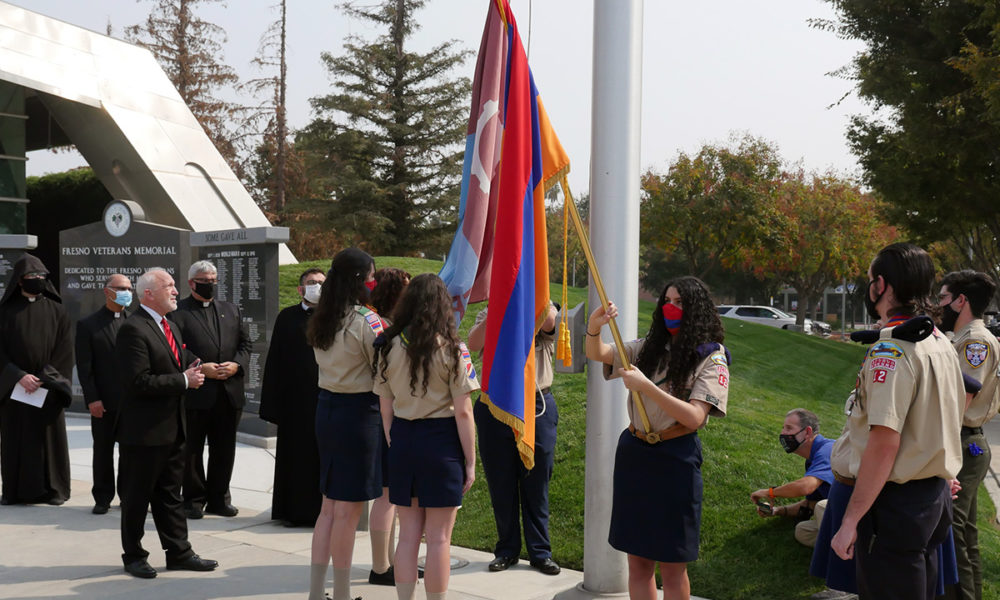 Armenian flag raised at Fresno City Hall