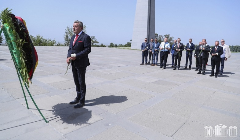 Delegation Led by President of Landtag of Saxony-Anhalt of Germany Visits Tsitsernakaberd Memorial Complex