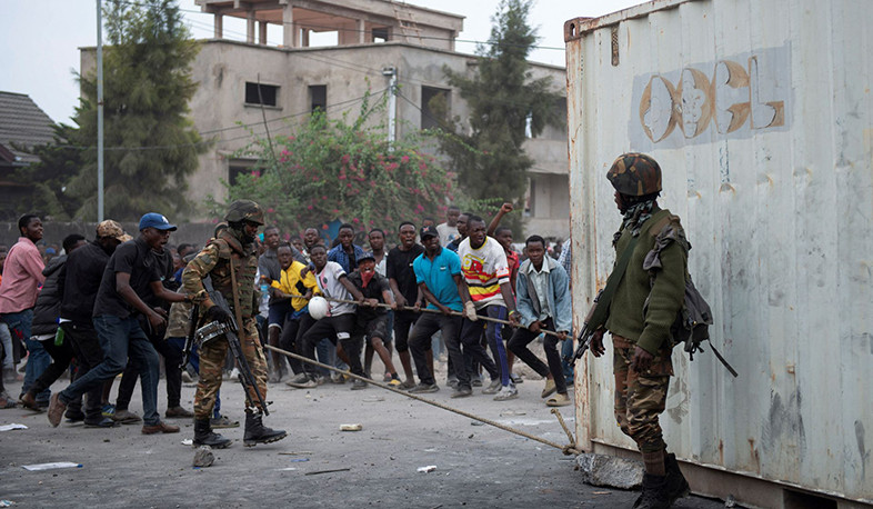 Four civilians dead as anti-U.N. protests spread in Congo