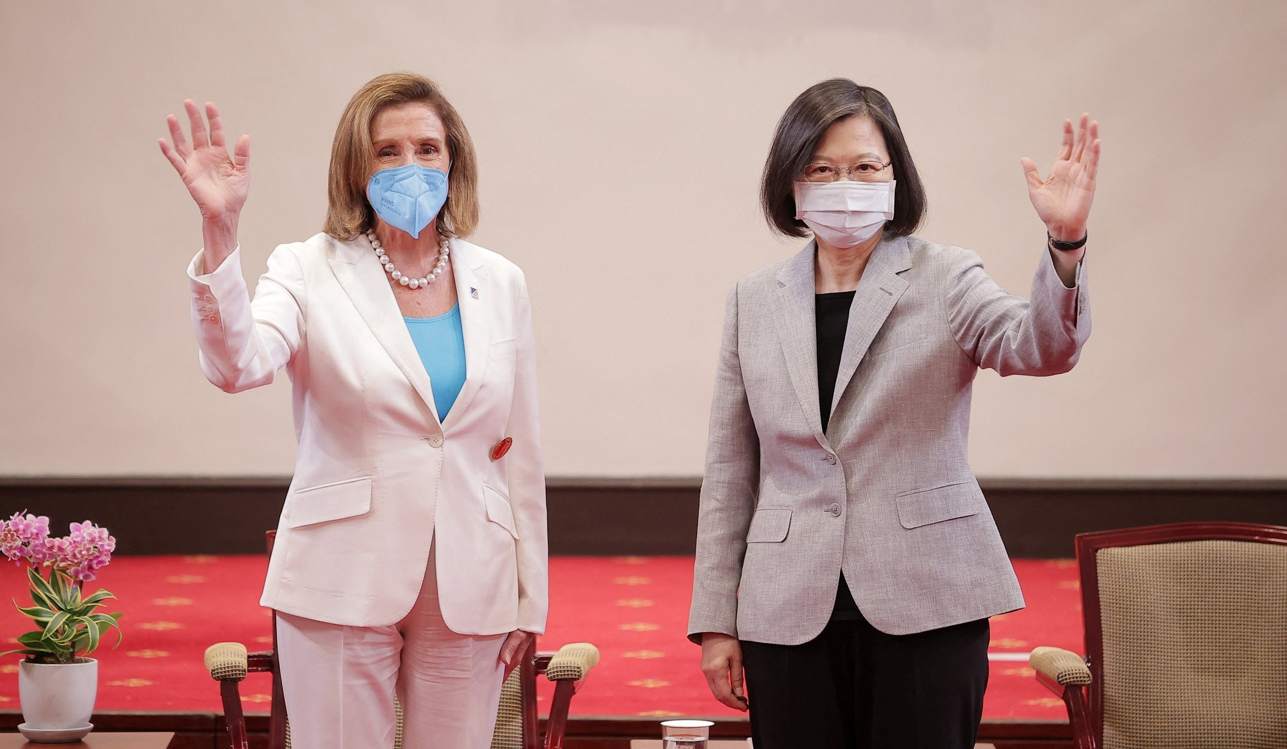 U.S. wants Taiwan to have freedom with security: Pelosi