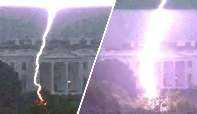 Massive Lightning Strike Kills Two Outside White House 