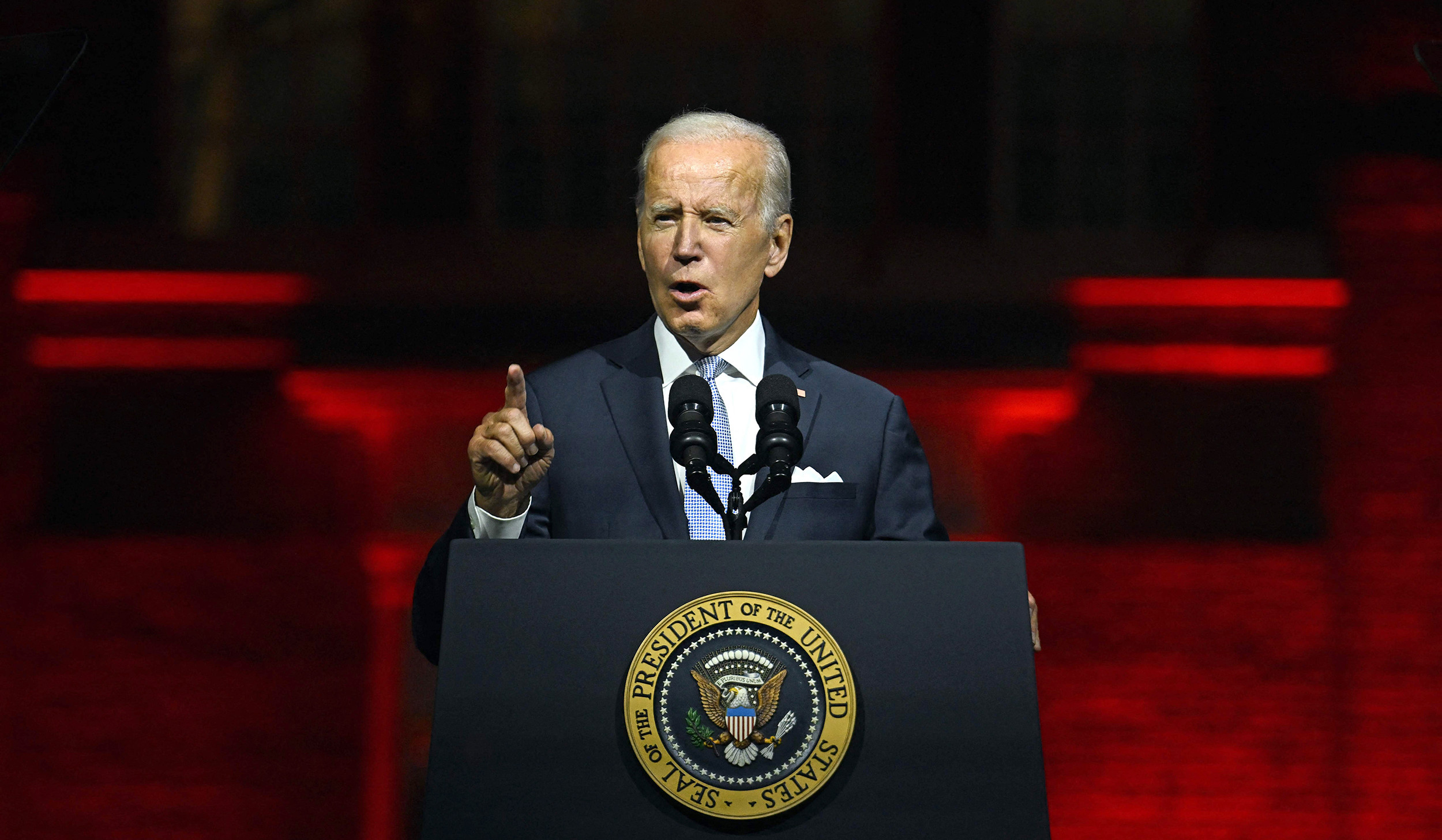 Biden calls Trump allies extremists that 'threaten our republic'