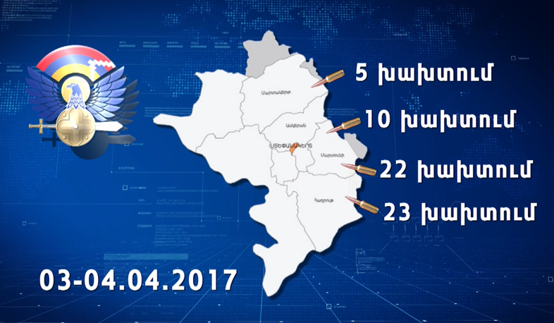 Over 900 shots in Artsakh frontline