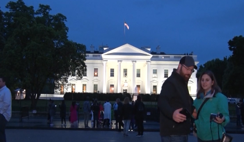 Rally in front of the White House