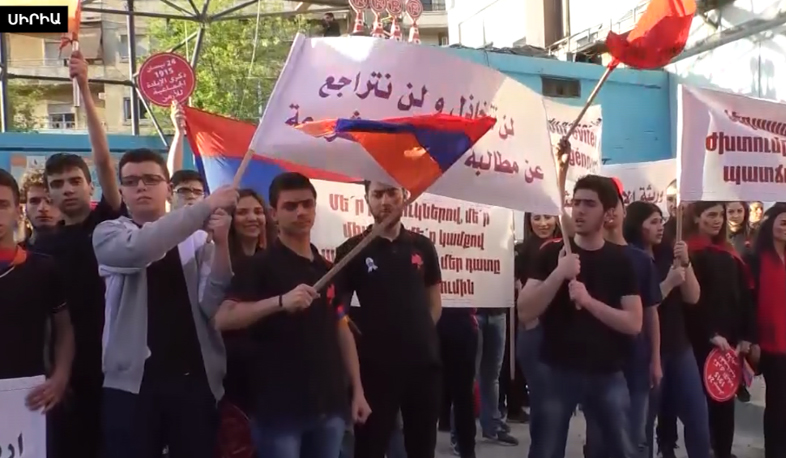 Syrian Armenians submit a petition to UN representatives