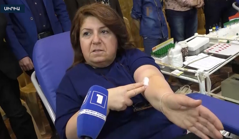 Thanksgiving action: Armenians in Aleppo donate blood