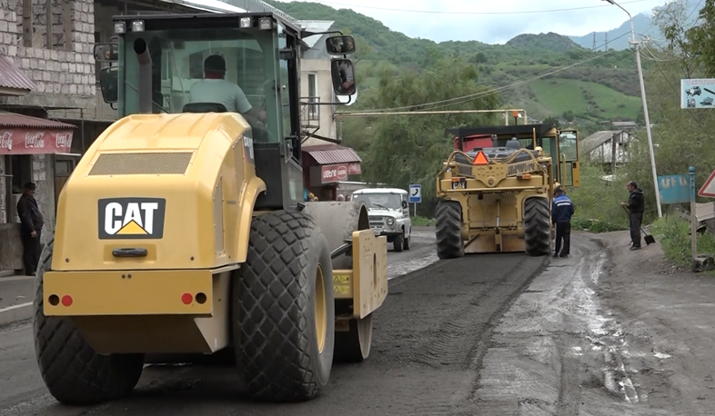 Roads in Tavoush under reconstruction