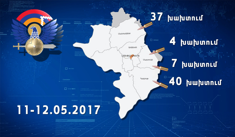 1750 shots in the direction of Armenian positions