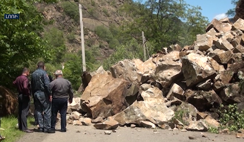 Two Way traffic temporarily closed on Vanadzor-Alaverdi highway