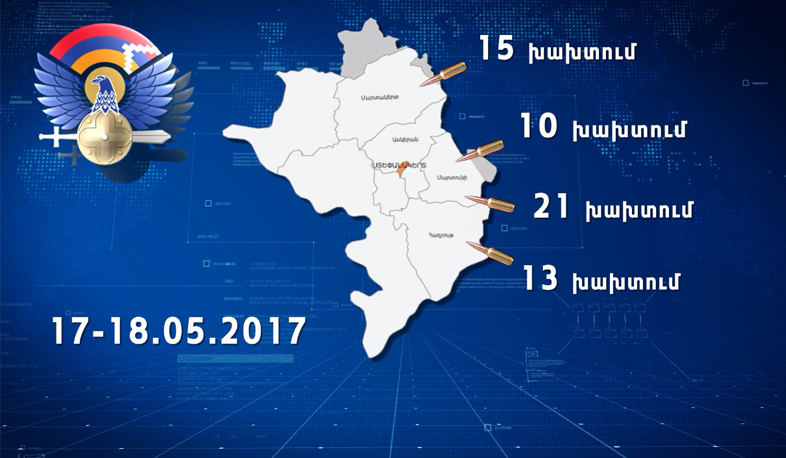 Ադրբեջանը հրադադարը խախտել է 60 անգամ