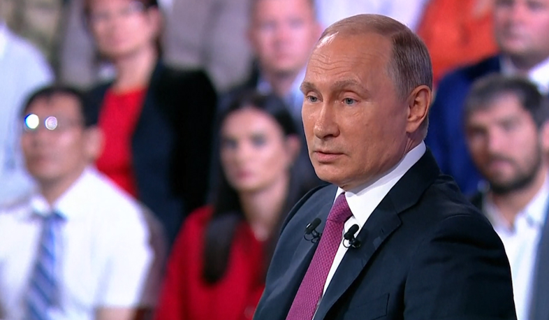 3 hours, 56 minutes: the RF president Putin responded to 70 questions live