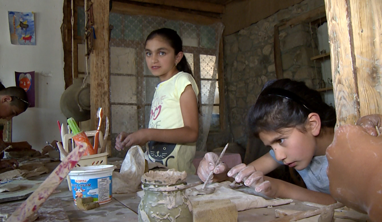 Garik Hovhannisyan turned his father’s house in Urtsadzor into an art studio