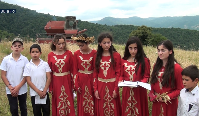 Wheat harvesting starts in Tavush