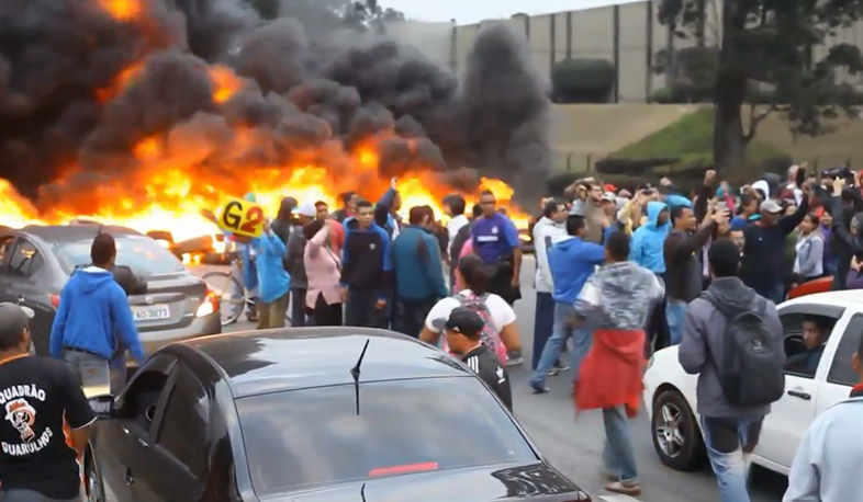 Protests and clashes in South America