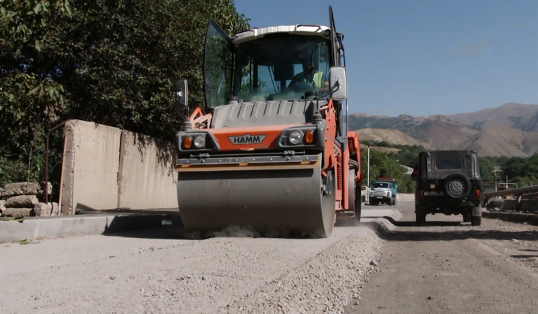 Nor Geghi-Hrazdan road in reconstruction