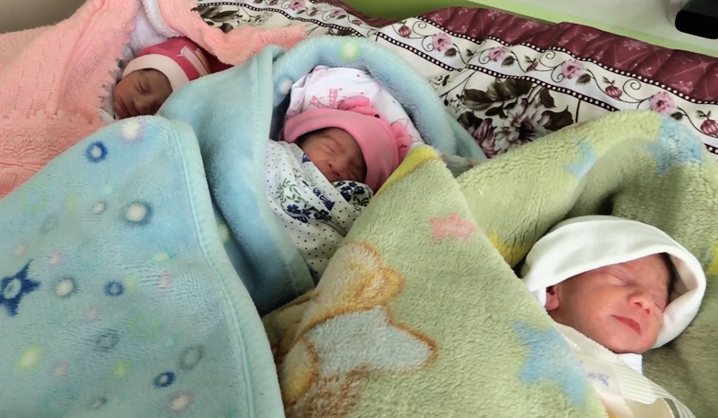 Triplets born in Gyumri