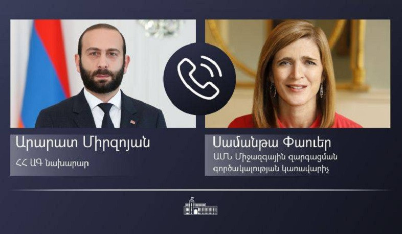 Phone conversation of Foreign Minister of Armenia and Administrator of US Agency of International Development